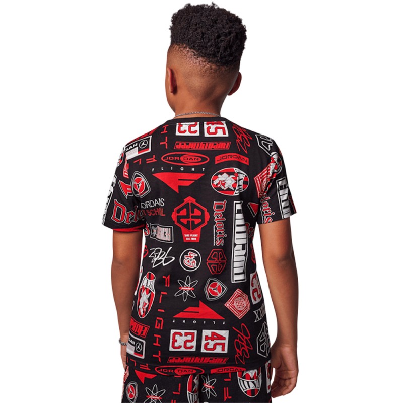 Nike JDB MJ ESS AOP SS TEE (95D621-023)