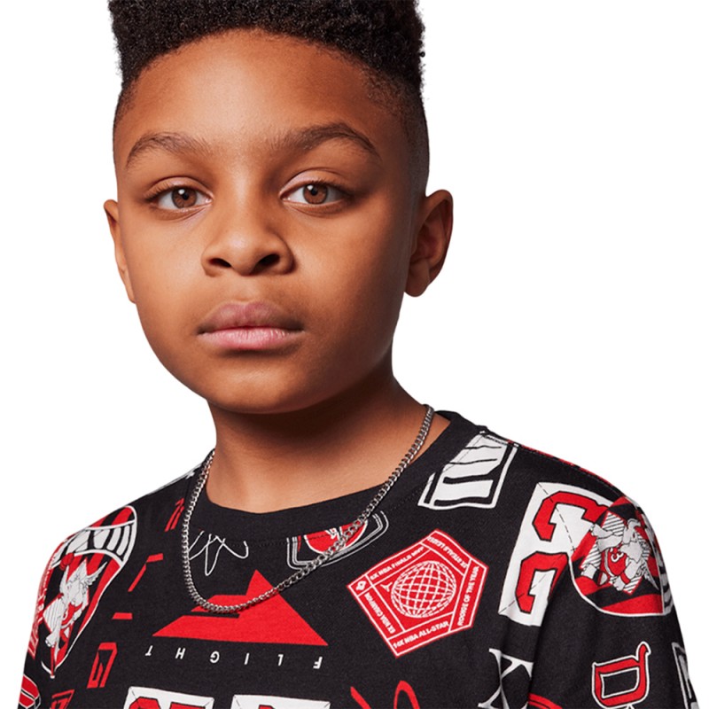 Nike JDB MJ ESS AOP SS TEE (95D621-023)