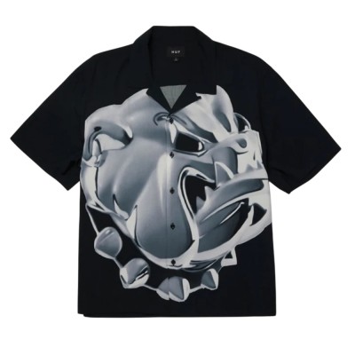 HUF BIG DAWG S/S RESORT SHIRT (BU00231 BLACK)