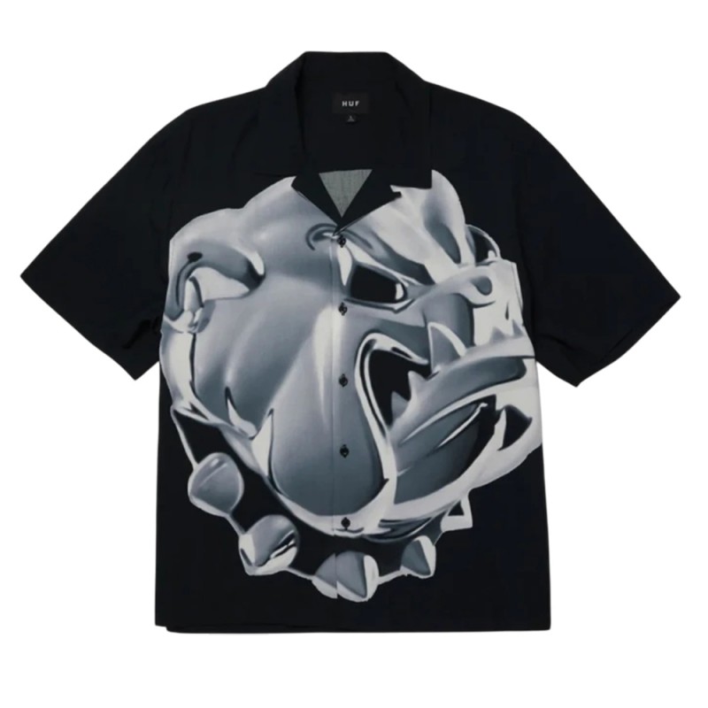 HUF BIG DAWG S/S RESORT SHIRT (BU00231 BLACK)