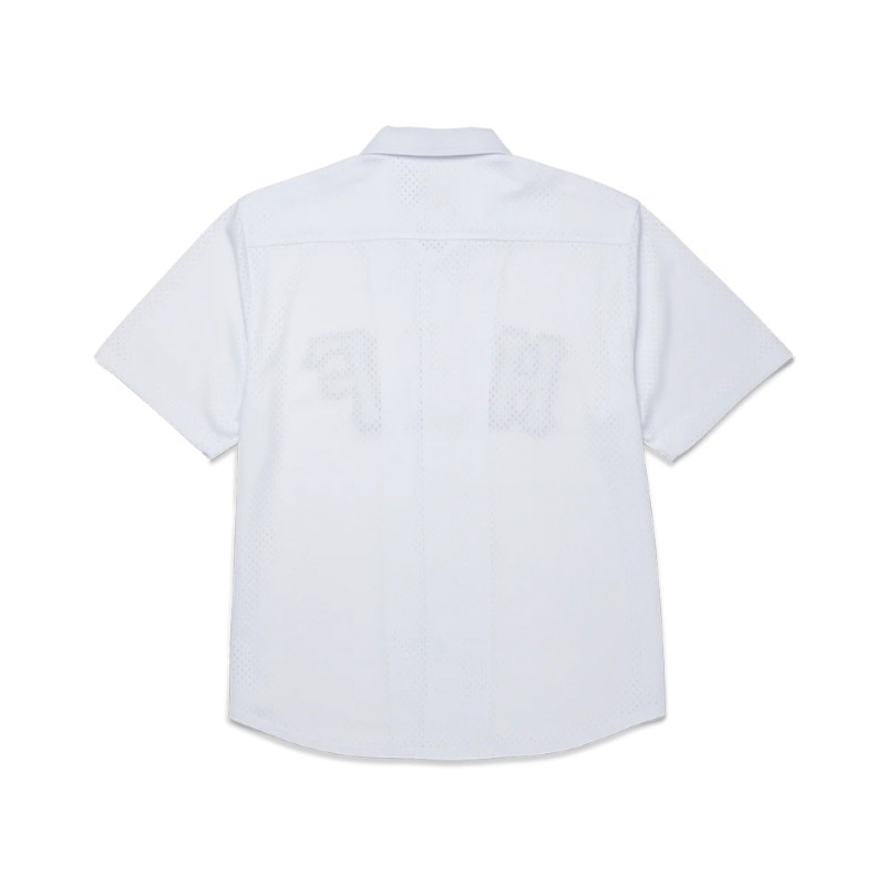 HUF ARCH MESH BUTTON UP (BU00237 WHITE)