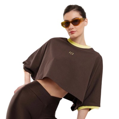 PCP SLOUCHY CROP ΜΠΛΟΥΖΑΚΙ ΤΟΠ (CROP0003 Brown)