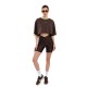 PCP SLOUCHY CROP ΜΠΛΟΥΖΑΚΙ ΤΟΠ (CROP0003 Brown)