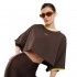 PCP SLOUCHY CROP ΜΠΛΟΥΖΑΚΙ ΤΟΠ (CROP0003 Brown)