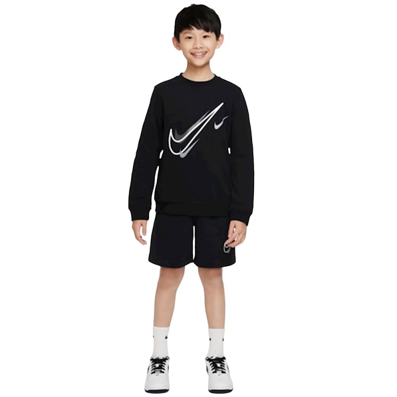 Nike Sportswear Fleece Crew Παιδική Μπλούζα Φούτερ (DX2296-010)