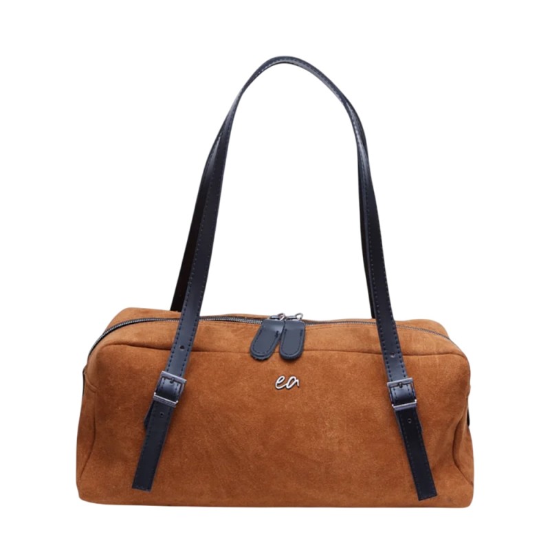 Elena Athanasiou Silhouette Belt Suede Large Τσαντα Ωμου (EA-00301 Camel)
