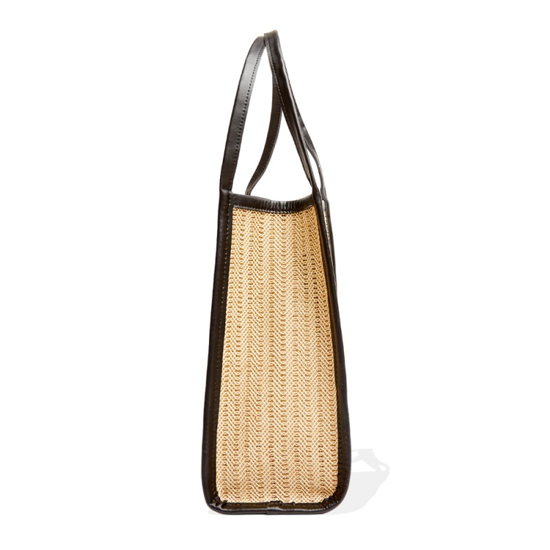 Elena Athanasiou Natural Straw Tote Bag (EA-140 Beige)