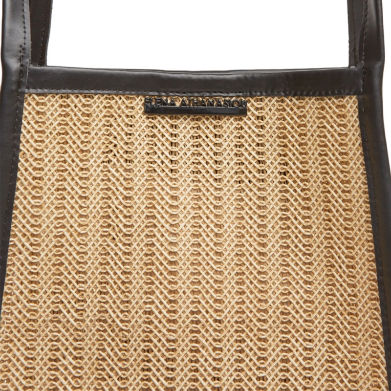 Elena Athanasiou Natural Straw Tote Bag (EA-140 Beige)