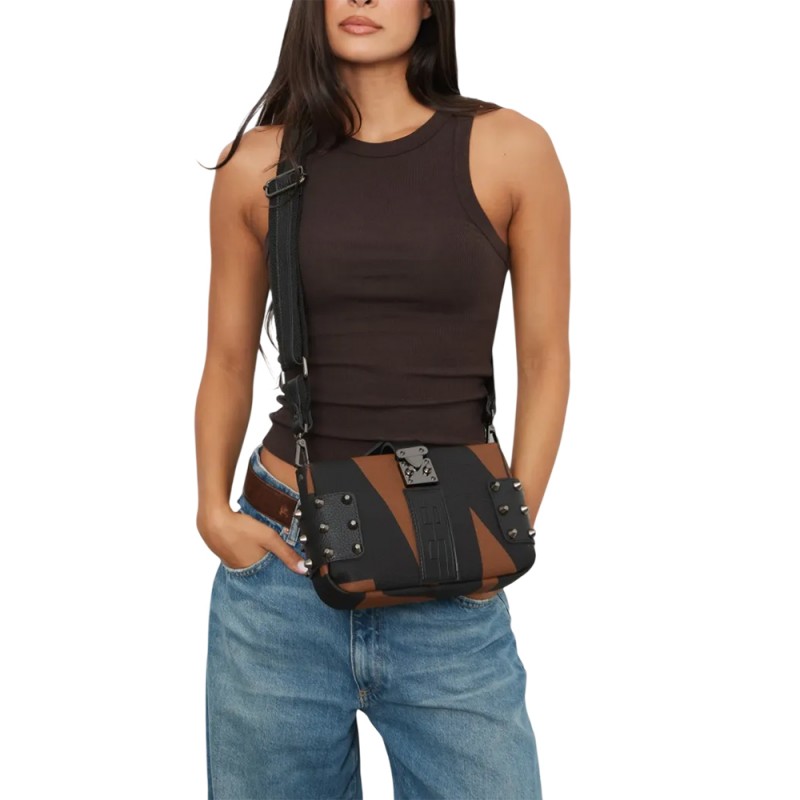 Elena Athanasiou City Lady Clutch BAG EA logo (EA-157 Brown)