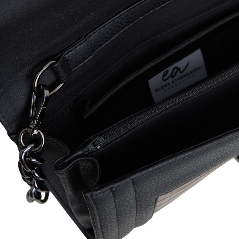 Elena Athanasiou Streetline Clutch Croco (EA-164 Cognac)