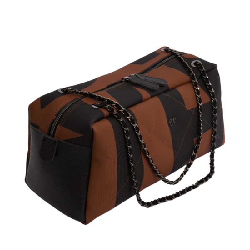 Elena Athanasiou Chain Silhouette Large EA Logo (EA-165 Brown)