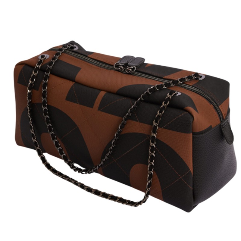 Elena Athanasiou Chain Silhouette Large EA Logo (EA-165 Brown)