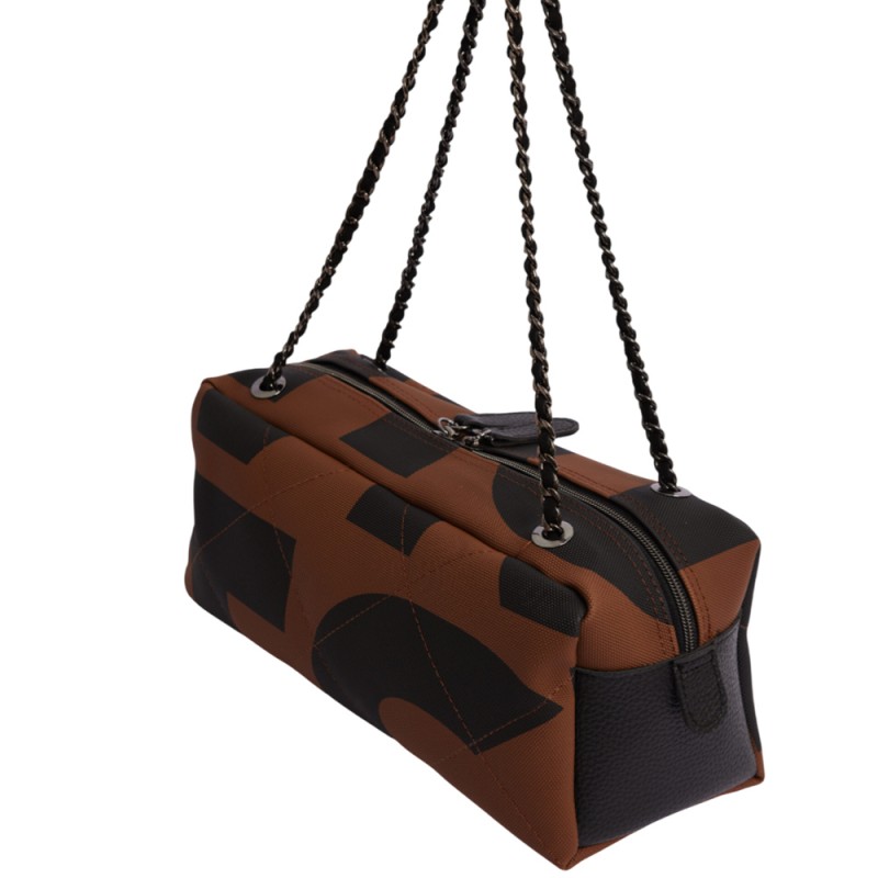 Elena Athanasiou Chain Silhouette Large EA Logo (EA-165 Brown)