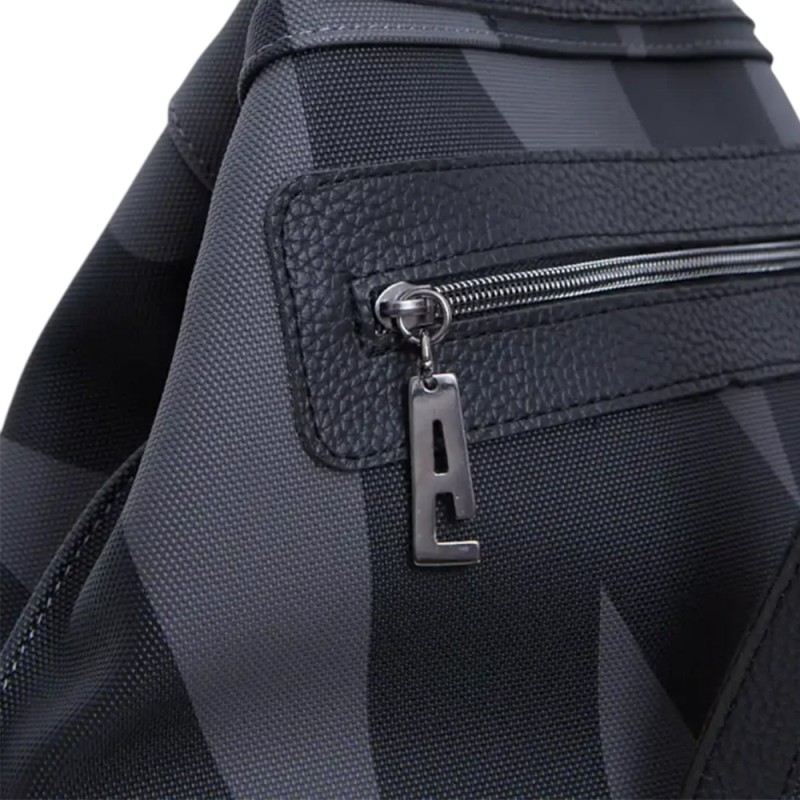 Elena Athanasiou Black N’ Metal EA Logo Backpack (EA-172 Grey-Nikel)