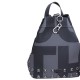 Elena Athanasiou Black N’ Metal EA Logo Backpack (EA-172 Grey-Nikel)