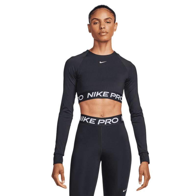 Nike Women's Dri-FIT Cropped Long-Sleeve Top (FV5484-010)