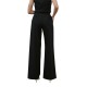 4Tailors The Sweet Heat Wide Leg Pants (FW25-121 BLACK)