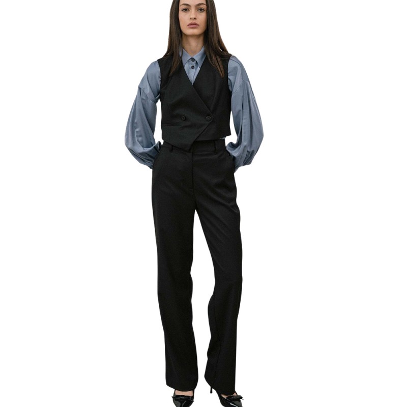 4Tailors The Armor Straight Leg Pants (FW25-272 BLACK)