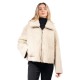 Jakke VERA SHEARLING AVIATOR (J2200C4 TAN AND CREAM)