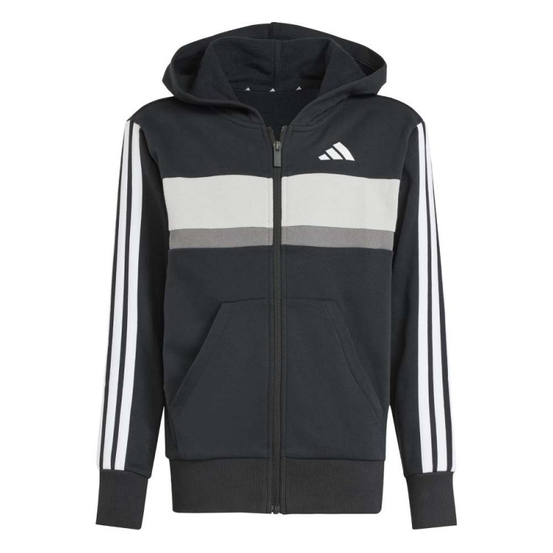 Adidas SEASONAL ESSENTIALS TIBERIO 3 STRIPES FLEECE TRACKSUIT (JC7520)