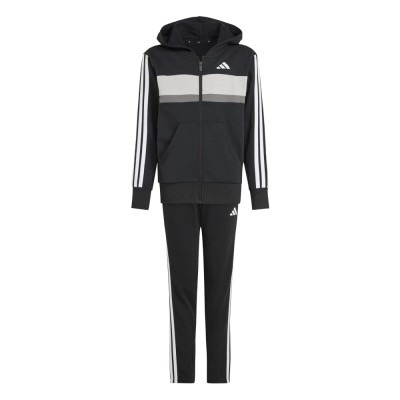 Adidas SEASONAL ESSENTIALS TIBERIO 3 STRIPES FLEECE TRACKSUIT (JC7520)