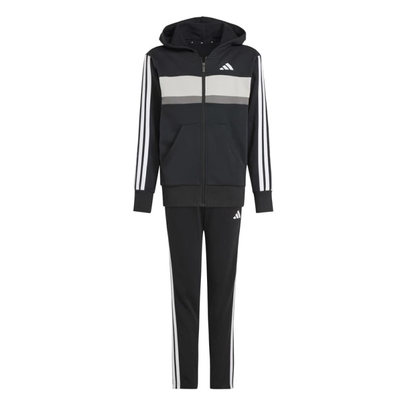 Adidas SEASONAL ESSENTIALS TIBERIO 3 STRIPES FLEECE TRACKSUIT (JC7520)
