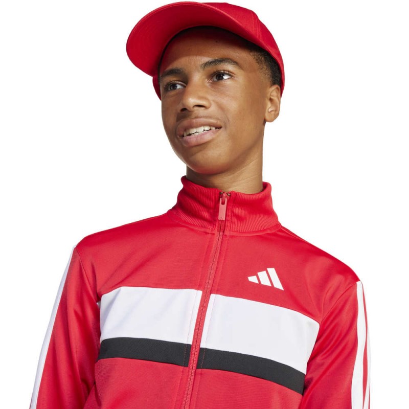 Adidas SEASONAL ESSENTIALS TIBERIO 3 STRIPES TRICOT TRACKSUIT (JI6214)