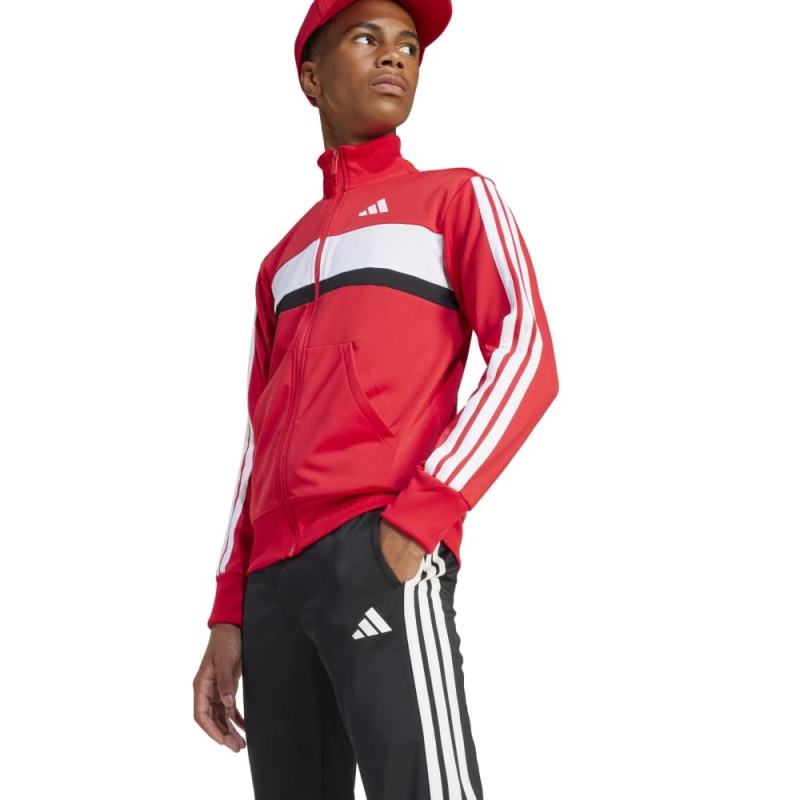 Adidas SEASONAL ESSENTIALS TIBERIO 3 STRIPES TRICOT TRACKSUIT (JI6214)