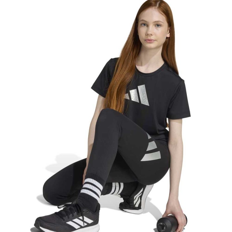 Adidas Junior Girl Everyday Glam Cotton Leggings (JN2228)
