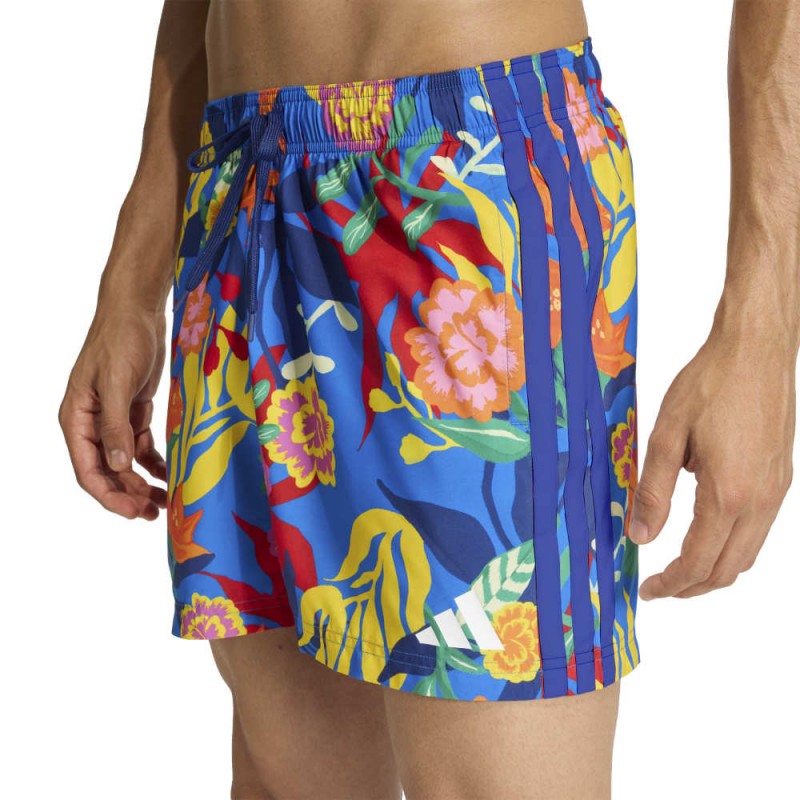 Adidas MEXICANA FLORALS 3 STRIPES SWIM SHORTS 5 INCH (JY9154)