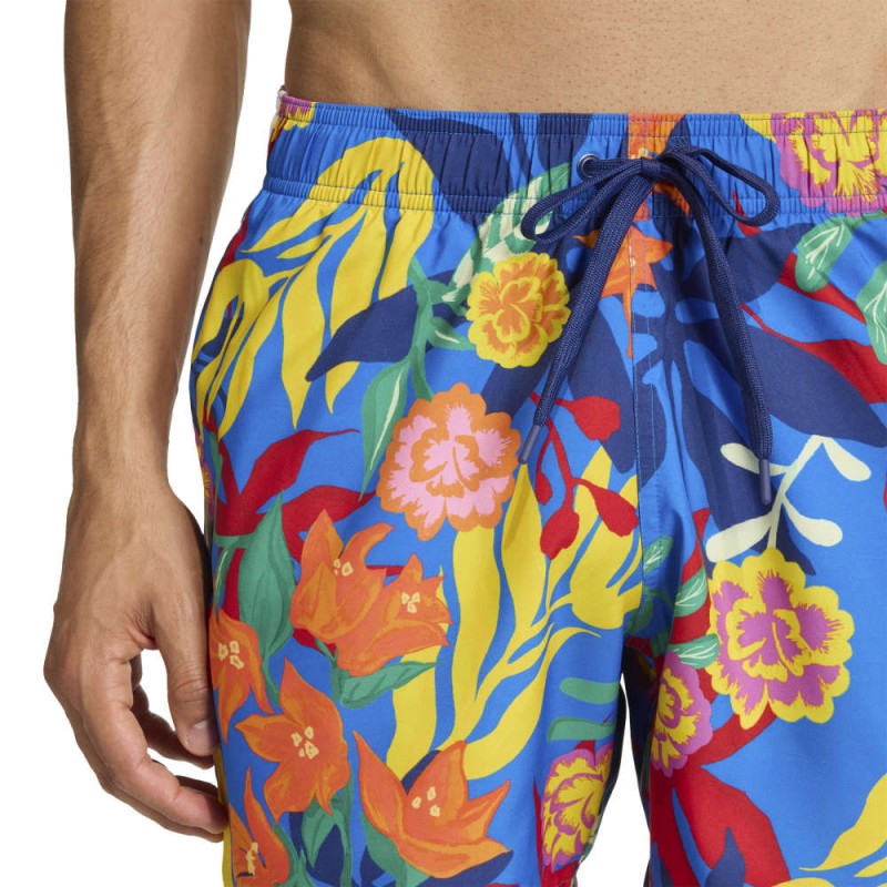 Adidas MEXICANA FLORALS 3 STRIPES SWIM SHORTS 5 INCH (JY9154)