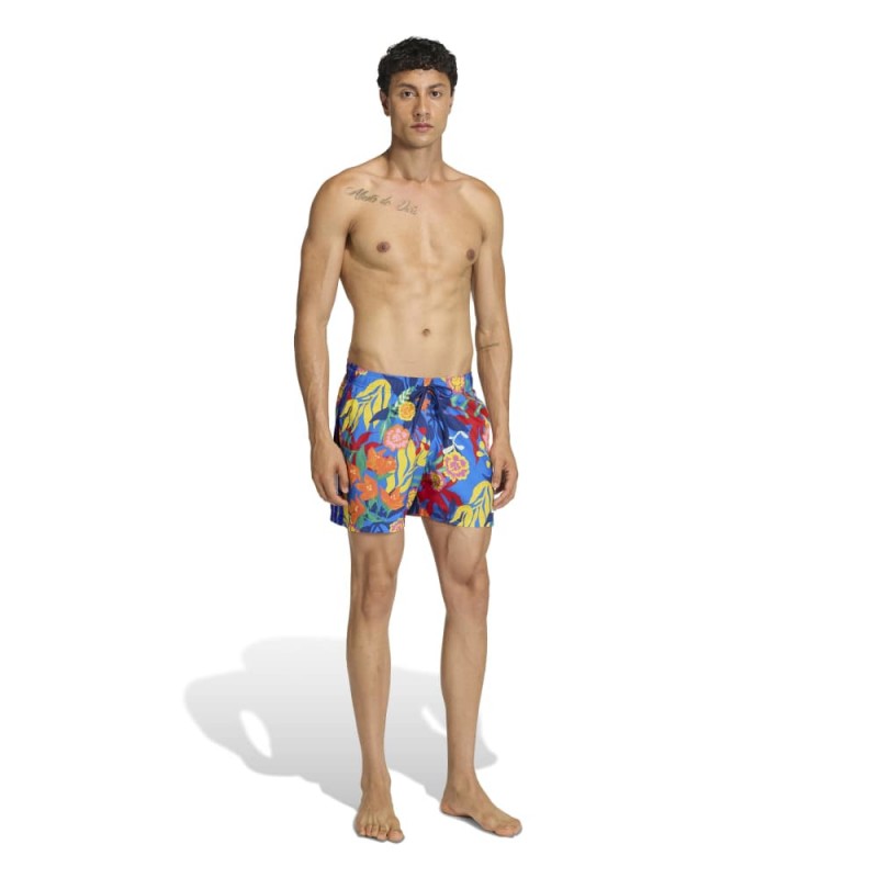 Adidas MEXICANA FLORALS 3 STRIPES SWIM SHORTS 5 INCH (JY9154)