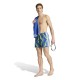 Adidas Football-Inspired Graphic Swim Shorts 5-Inch (KD5346)