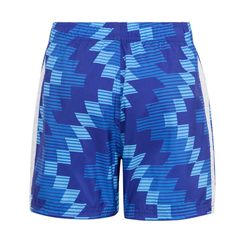 Adidas Football-Inspired Graphic Swim Shorts (KD5350)