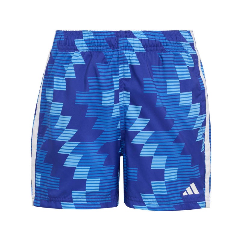 Adidas Football-Inspired Graphic Swim Shorts (KD5350)