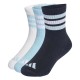 Adidas 3STRIPES CUSHIONED SPORTSWEAR CREW SOCKS 3 PAIR PACK (KF0155)