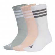 Adidas 3STRIPES CUSHIONED SPORTSWEAR CREW SOCKS 3 PAIR PACK (KF4552)