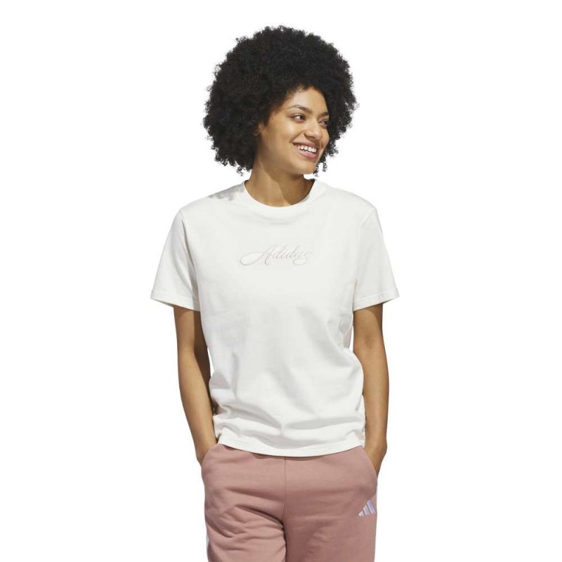 Adidas CURSIVE WORDMARK GRAPHIC T-SHIRT (KQ6404)