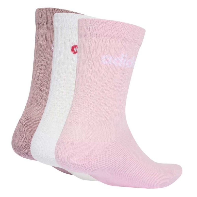 Adidas LINEAR CREW SOCKS CUSHIONED SOCKS 3 PAIR PACK (KQ6799) Adidas LINEAR CREW SOCKS CUSHIONED SOCKS 3 PAIR PACK (KQ6799)