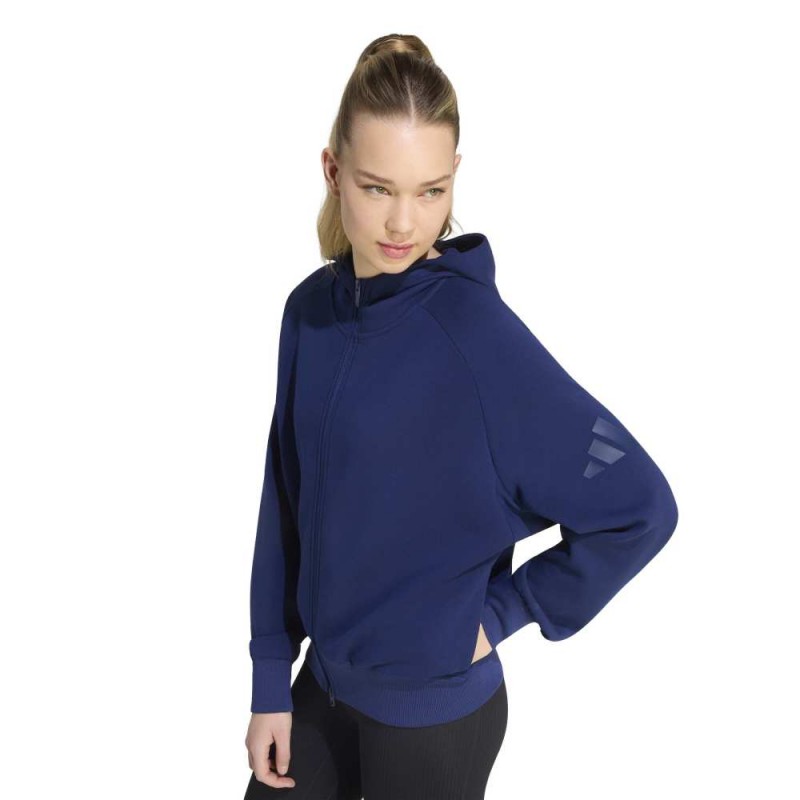 Adidas Soft Lux Full-Zip Hoodie (KR2747)