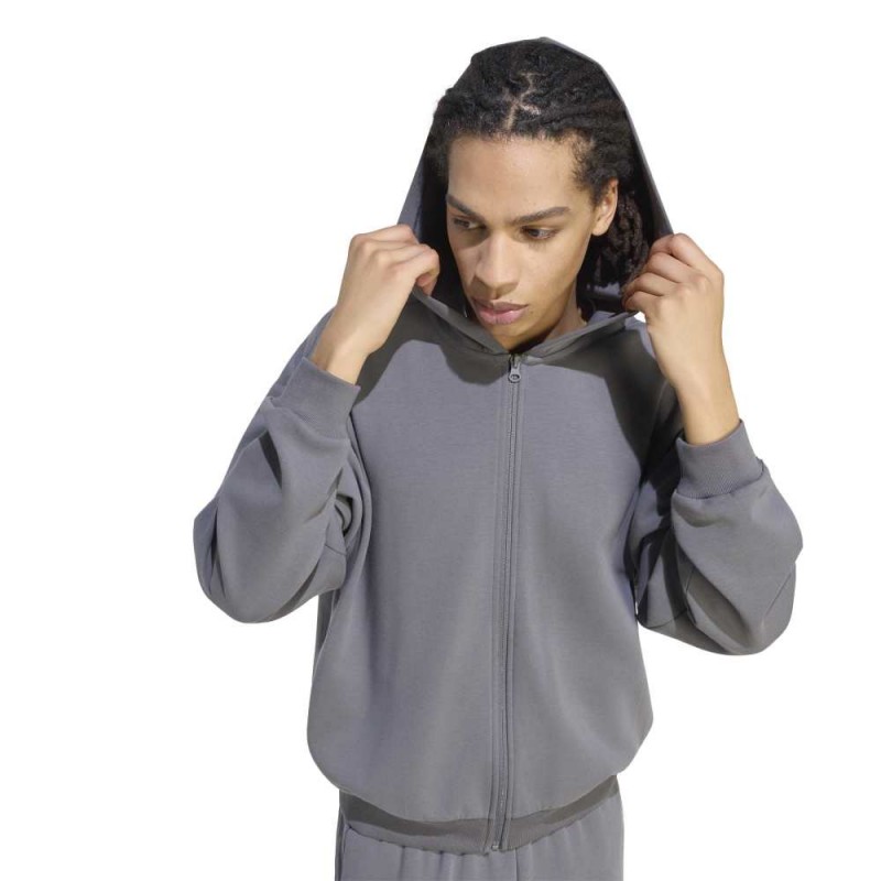 Adidas Soft Lux Full-Zip Hoodie (KU8005)