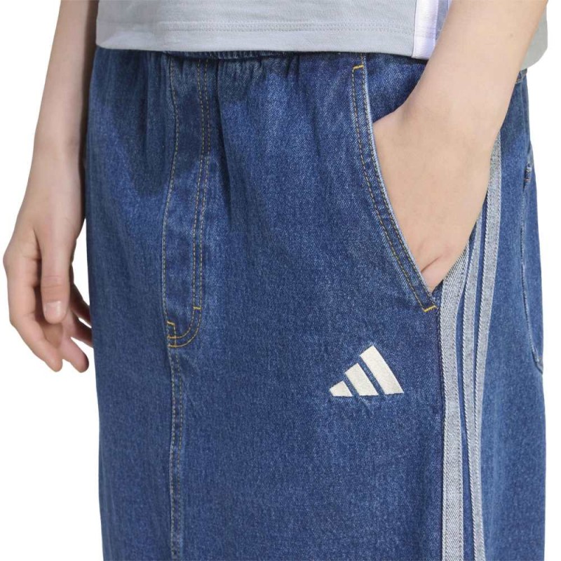 Adidas Stadium Washed Denim Loose Fit Skirt (KV0621)