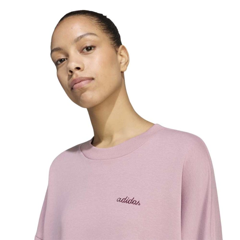 Adidas Seasonal Essentials Colorpop Sweatshirt with Embroidered Graphic (KV6862)