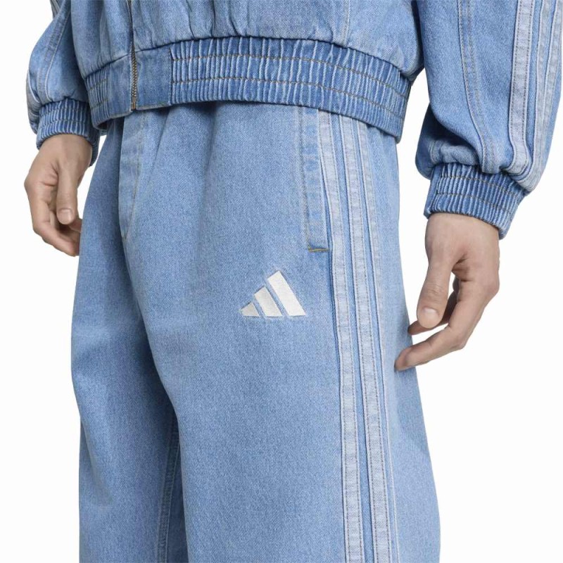 Adidas Stadium Regular Fit Denim Full Length Open Hem Track Pants (KV8349)
