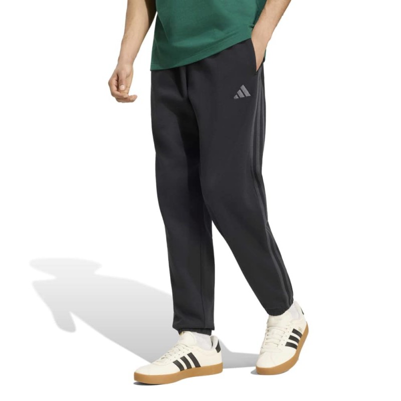 Adidas Essentials 3-Stripes Fleece Tapered Cuffed Pants (KY4124)