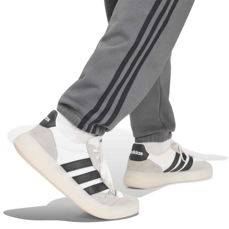 Adidas Essentials 3-Stripes Fleece Tapered Cuffed Pants (KY4128)