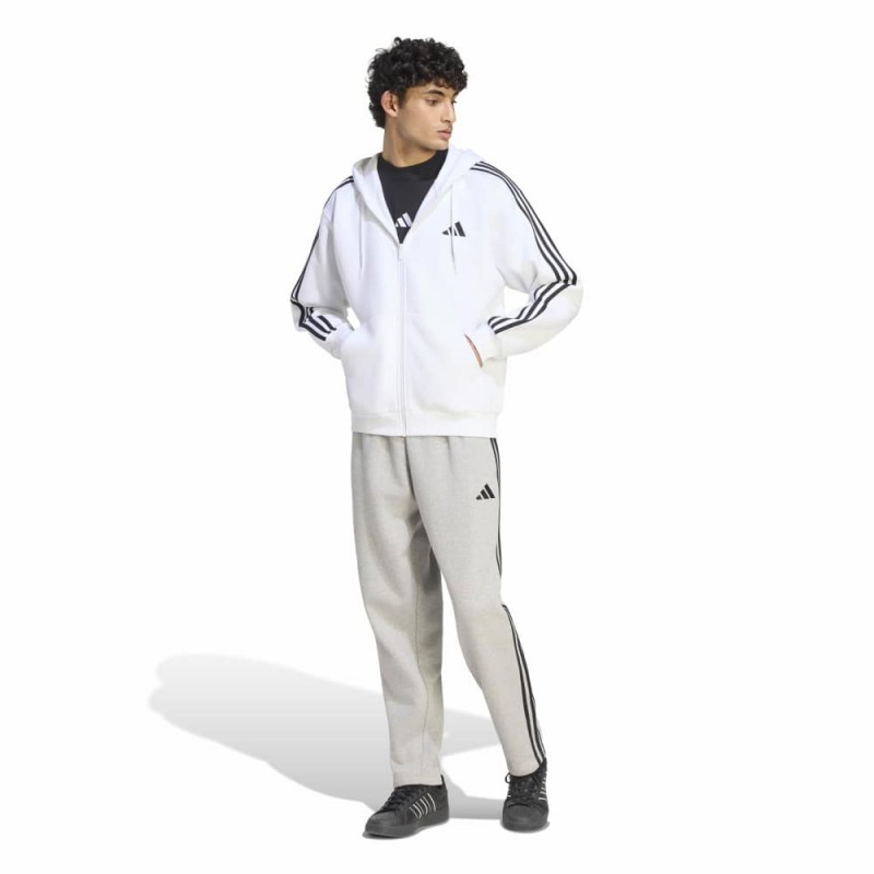 Adidas Essentials 3-Stripes Fleece Full-Zip Hoodie (KY4146)