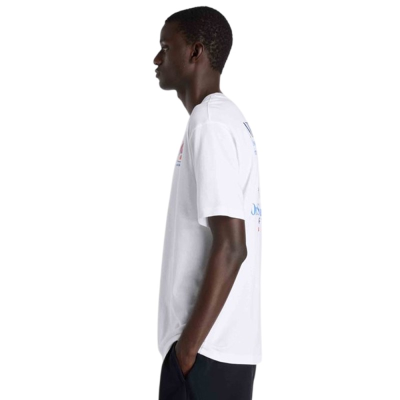 New Balance ΜΠΛΟΥΖΑ LOBSTER ROLL T-SHIRT (MT61Y1F6 WHITE)