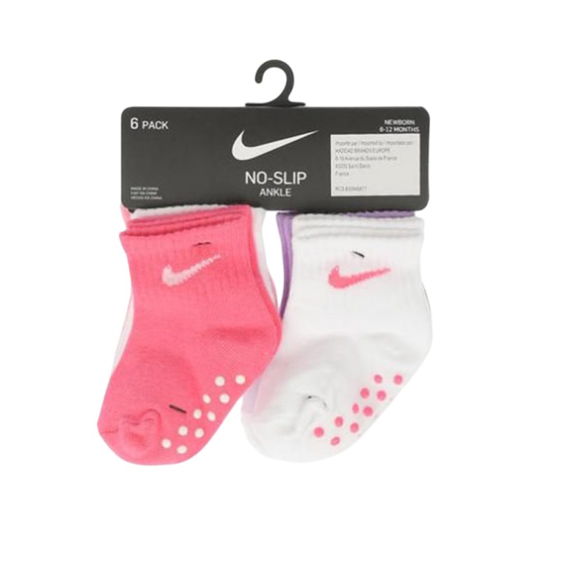 Nike POP COLOR GRIPPER INFANT/TODDLER ANKLE 6PK (NN0570-A8F)