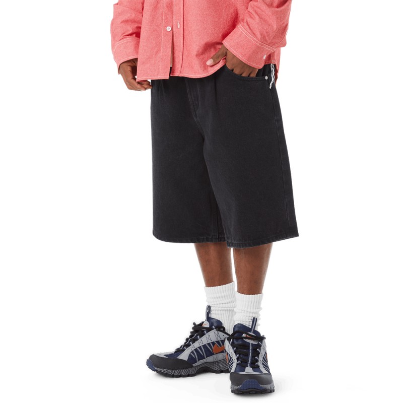 HUF CLASSIC H DOUBLE KNEE WORK SHORT (PT00342 BLACK)